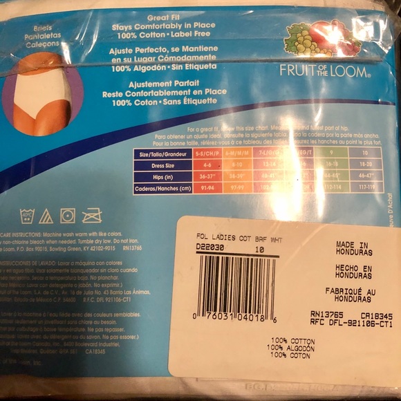 NIB 3 pairs of cotton briefs. - Picture 3 of 4